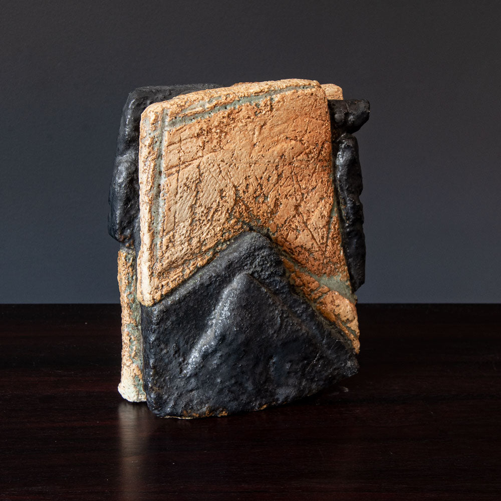 Robert Sturm, Germany, unique stoneware sculptural vessel E7284