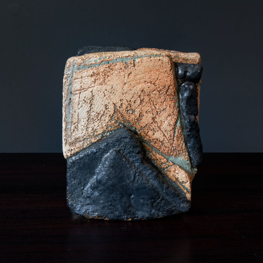 Robert Sturm, Germany, unique stoneware sculptural vessel E7284