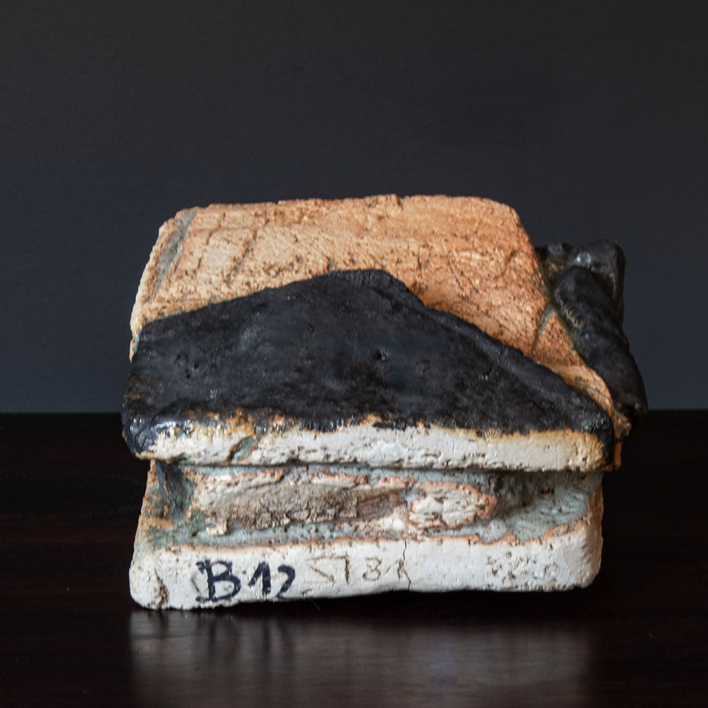 Robert Sturm, Germany, unique stoneware sculptural vessel E7284