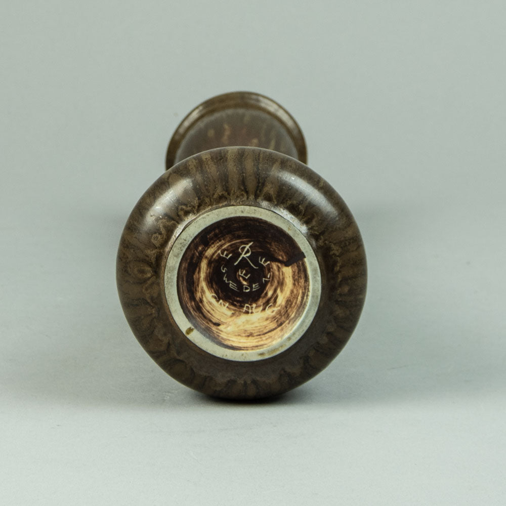 Gunnar Nylund for Rorstrand, stoneware vase with brown glaze G9288