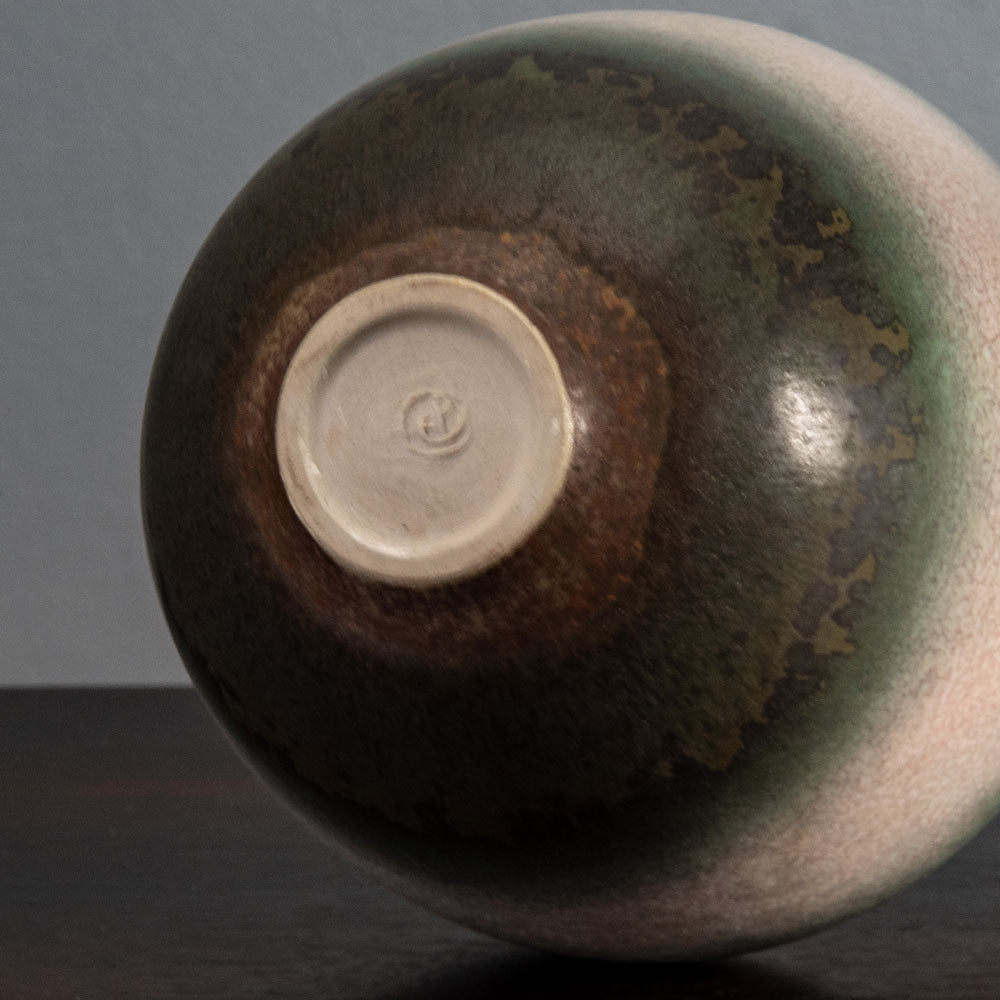 Elizabeth Pluquet-Ulrich, Germany, unique stoneware vase with matte crystalline glaze H1057