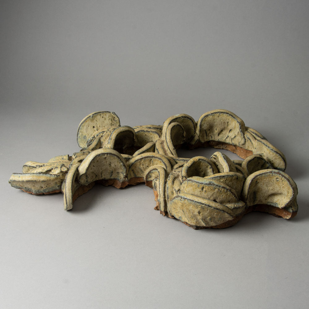 Hertha Hillfon, Sweden, stoneware sculpture with pale brown glaze H1071