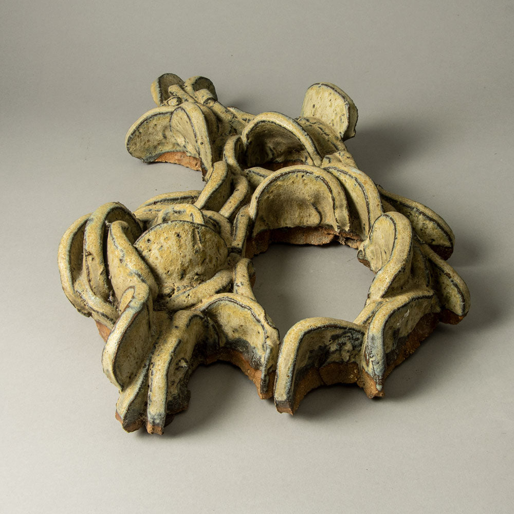 Hertha Hillfon, Sweden, stoneware sculpture with pale brown glaze H1071