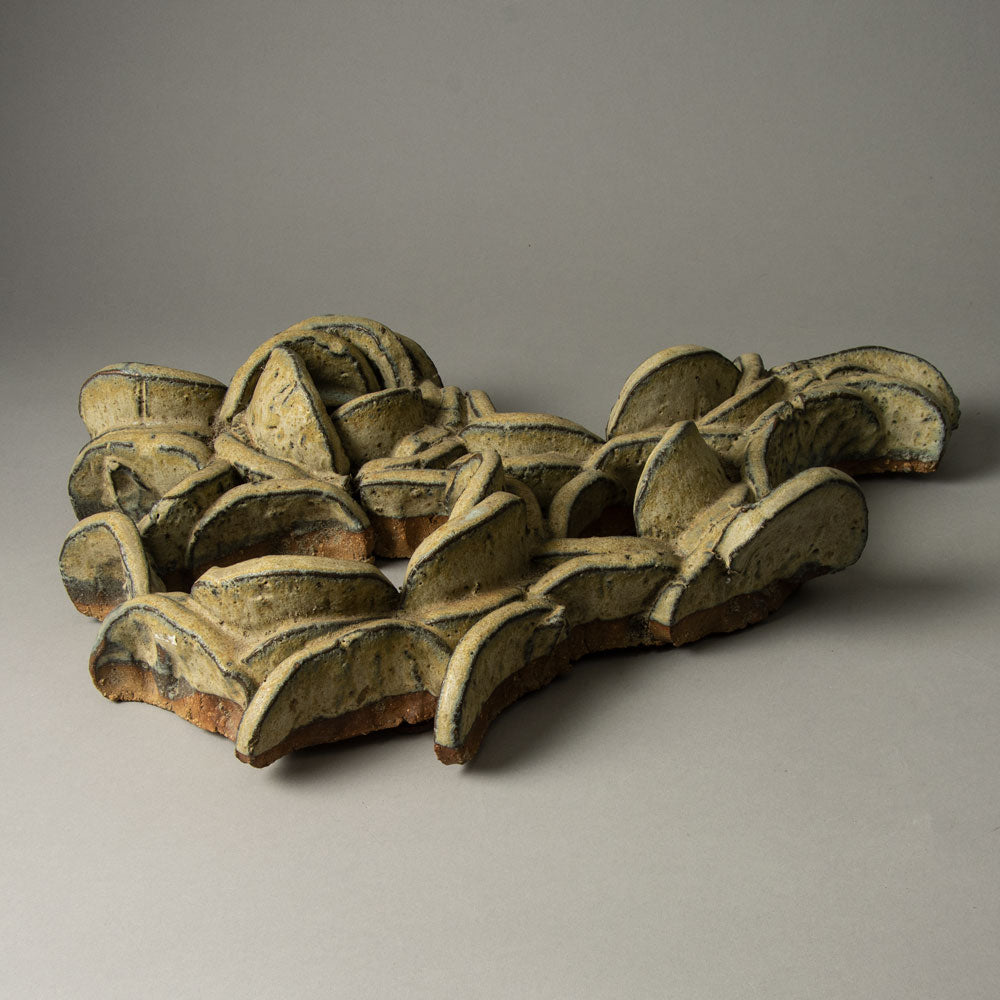 Hertha Hillfon, Sweden, stoneware sculpture with pale brown glaze H1071