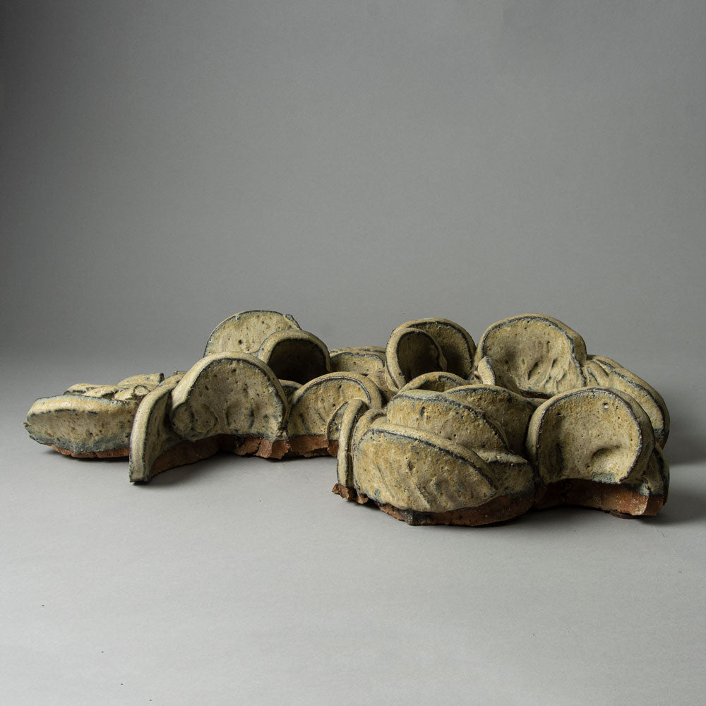 Hertha Hillfon, Sweden, stoneware sculpture with pale brown glaze H1071