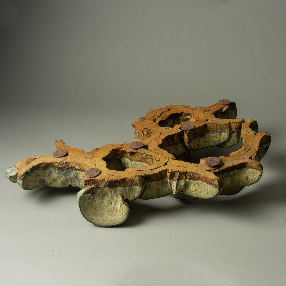 Hertha Hillfon, Sweden, stoneware sculpture with pale brown glaze H1071