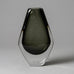 Nils Landberg for Orrefors, gray sommerso vase H1064