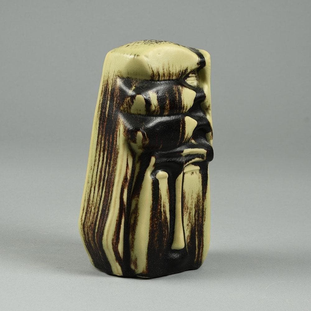 Åke Holm , Sweden, unique stoneware sculpture with oxblood and celadon glaze N6258