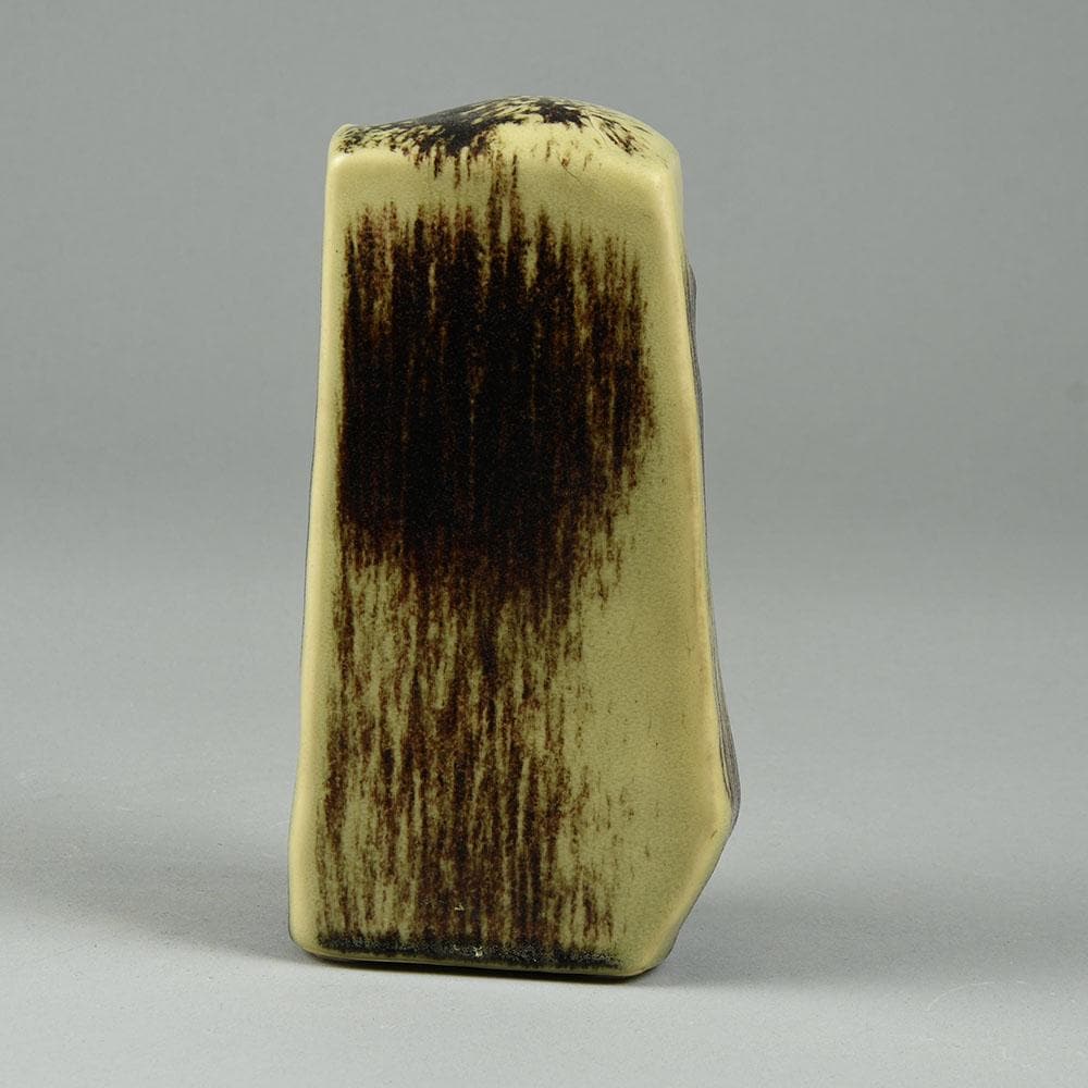 Åke Holm , Sweden, unique stoneware sculpture with oxblood and celadon glaze N6258