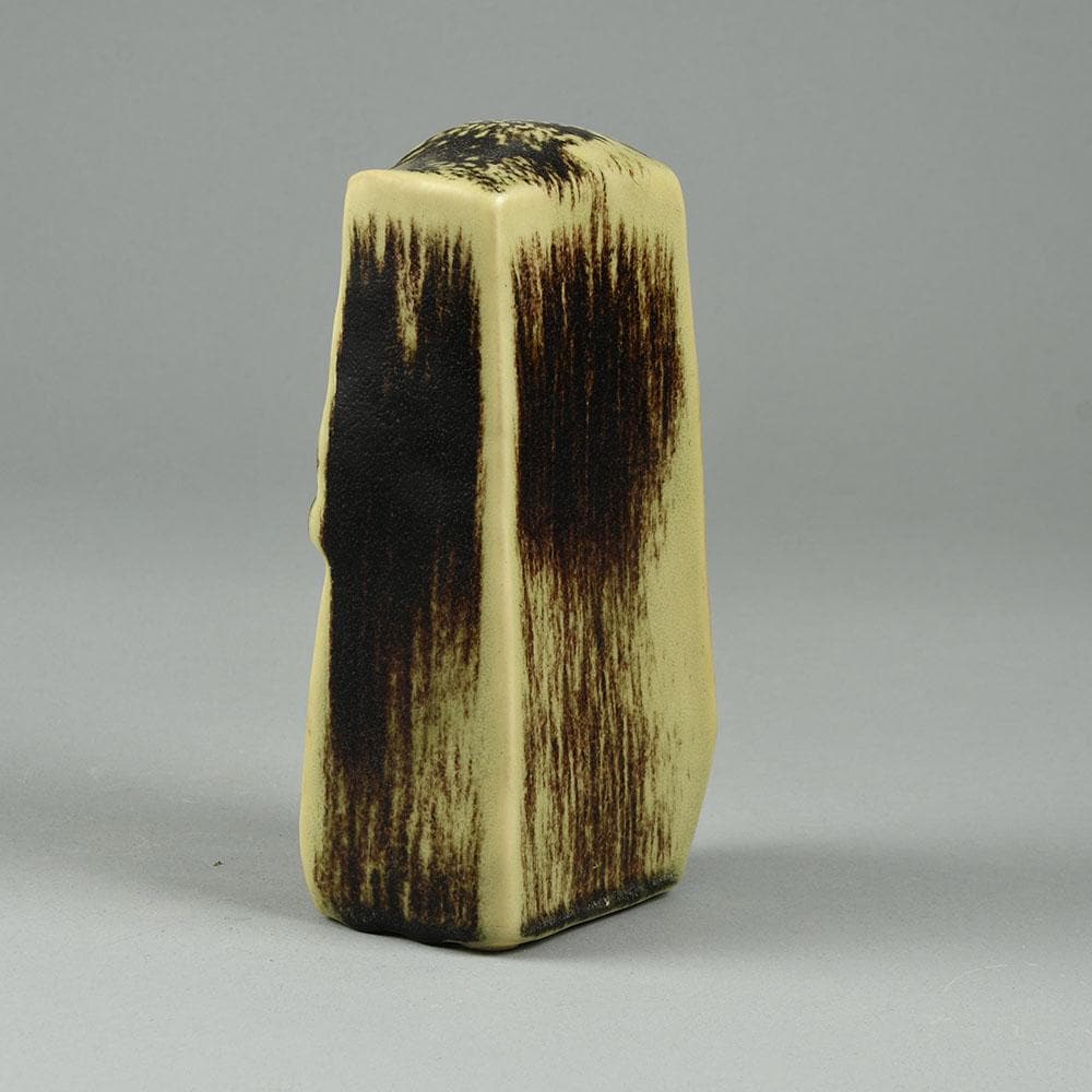 Åke Holm , Sweden, unique stoneware sculpture with oxblood and celadon glaze N6258