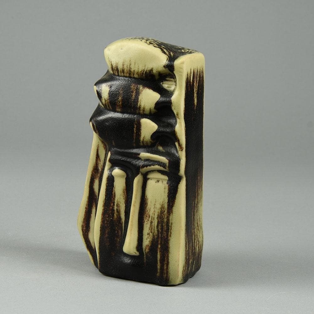 Åke Holm , Sweden, unique stoneware sculpture with oxblood and celadon glaze N6258