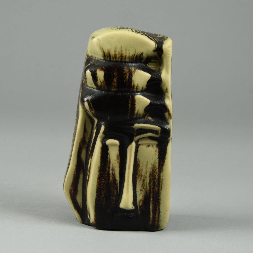 Åke Holm , Sweden, unique stoneware sculpture with oxblood and celadon glaze N6258 - Freeforms