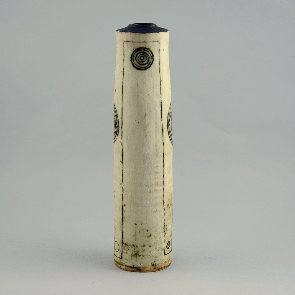 Alan Wallwork stoneware cylindrical vase D6313 - Freeforms