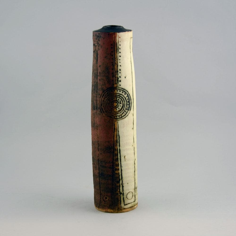 Alan Wallwork stoneware cylindrical vase D6313 - Freeforms