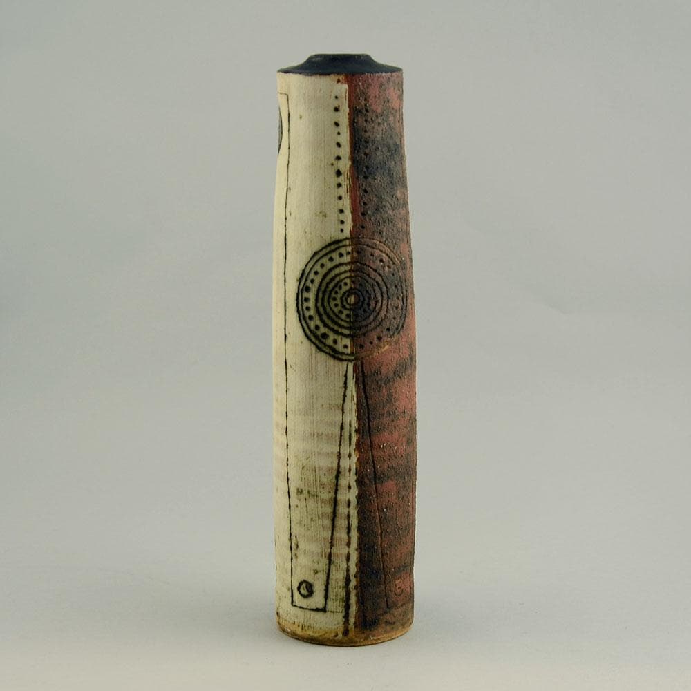 Alan Wallwork stoneware cylindrical vase D6313 - Freeforms