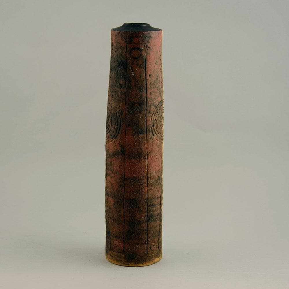 Alan Wallwork stoneware cylindrical vase D6313 - Freeforms