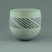 Antje and Rainer Doss, stoneware vase with line pattern to body