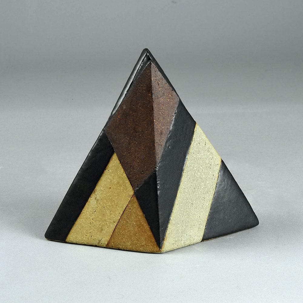 Antje Bruggemann Breckwoldt, Germany, triangular vase with geometric pattern