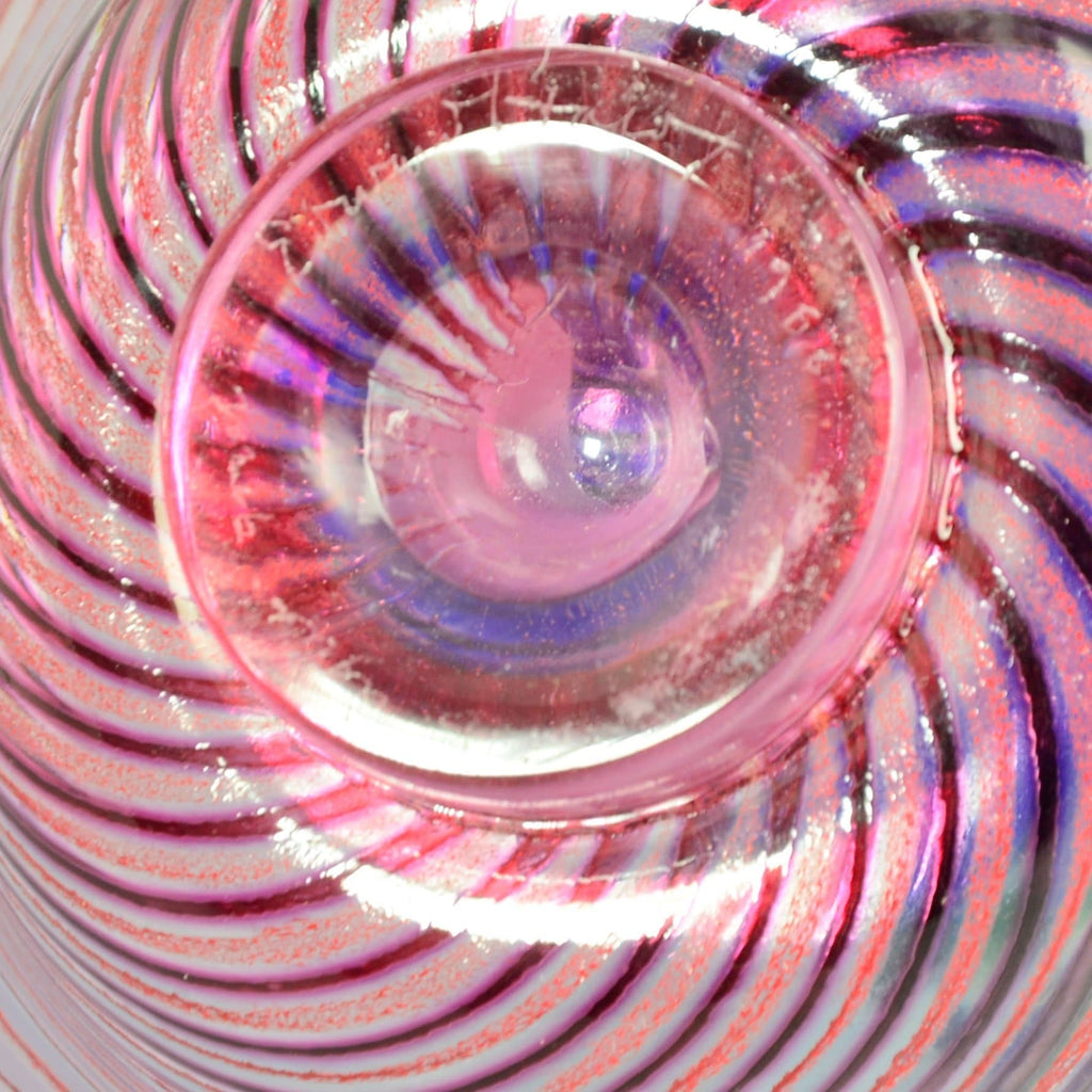 "Aqua Graal" glass footed bowl by Edward Hald for Orrefors N3406 - Freeforms