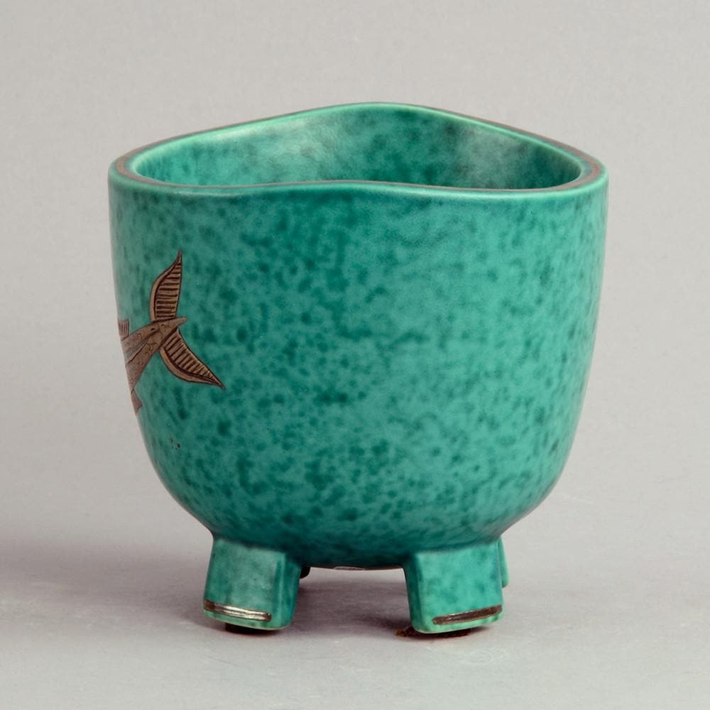 "Argenta" footed vase by Wilhelm Kage N5543 - Freeforms