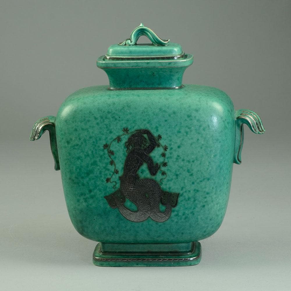 "Argenta" lidded jar by Wilhelm Kage for Gustavsberg C5204 - Freeforms