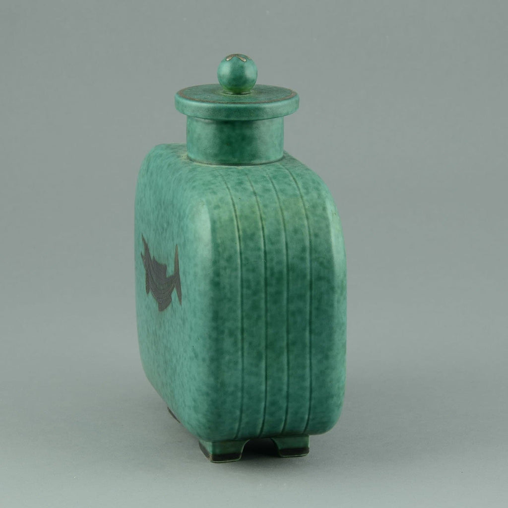 "Argenta" lidded jar by Wilhelm Kage for Gustavsberg C5436 - Freeforms
