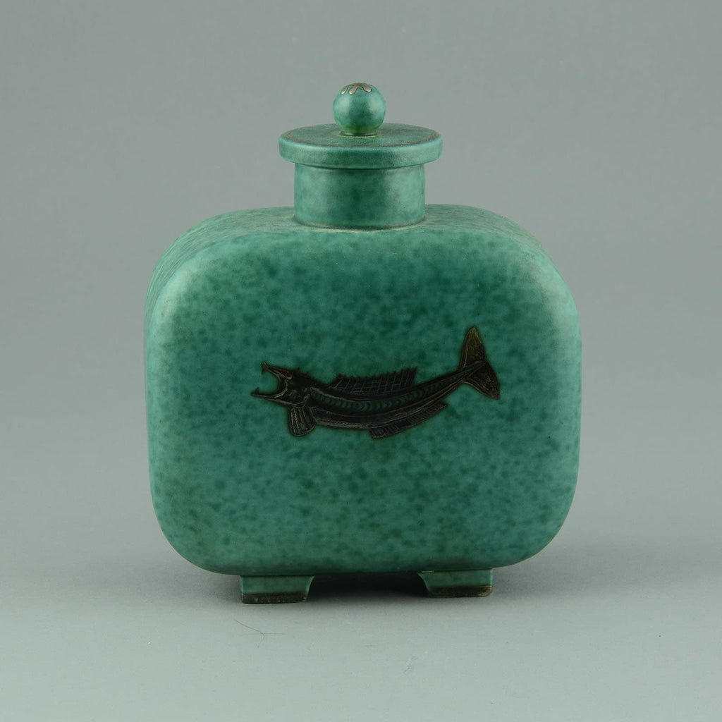 "Argenta" lidded jar by Wilhelm Kage for Gustavsberg C5436 - Freeforms