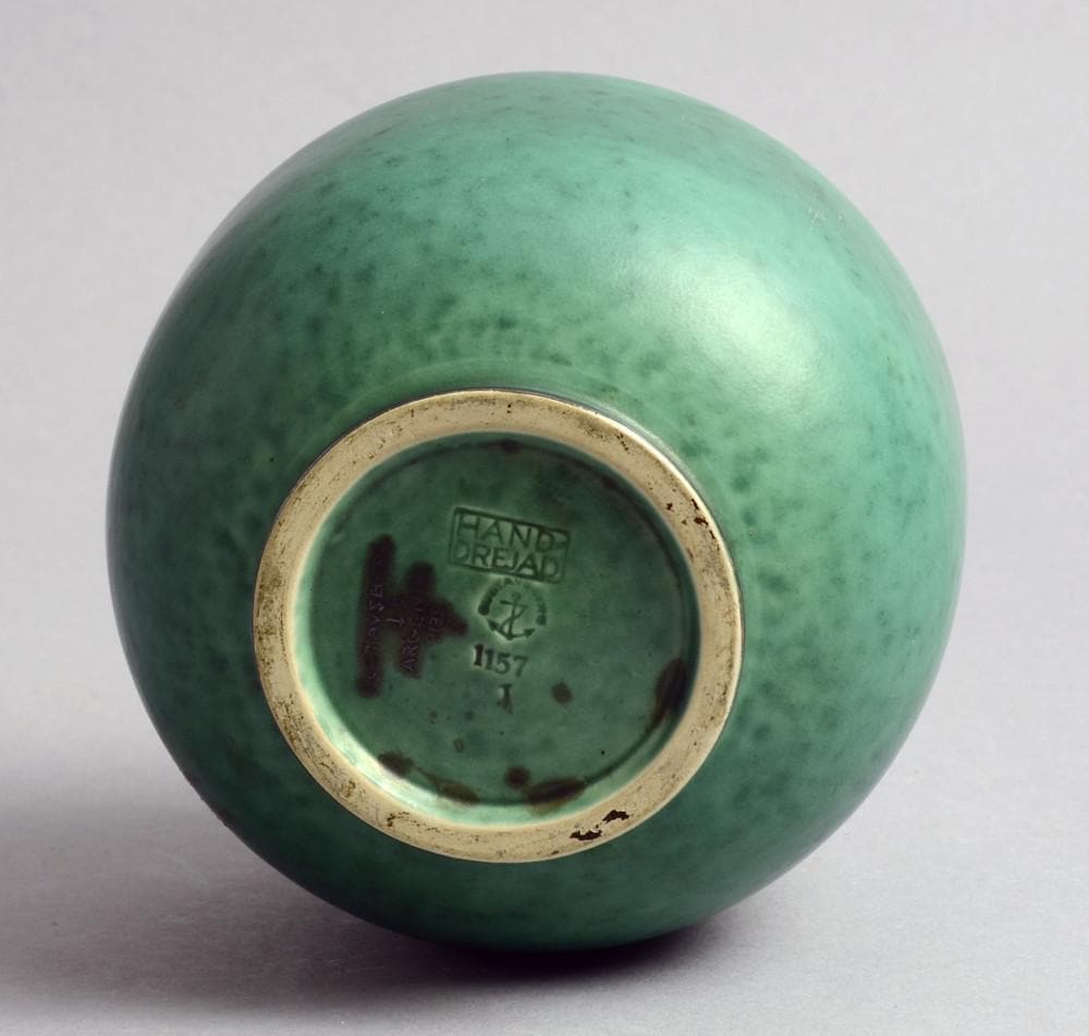 "Argenta" vase by Wilhelm Kage for Gustavsberg marks