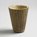 Arne Bang, Denmark, fluted vase with pale brown glaze F8088