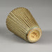 Arne Bang, Denmark, fluted vase with pale brown glaze F8088
