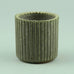 Arne Bang, Denmark ribbed vase for sale with pale olive crystalline glaze