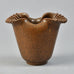 Arne Bang, Denmark , stoneware vase with matte brown glaze A1743