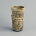 Brown stoneware vase by Bode Willumsen