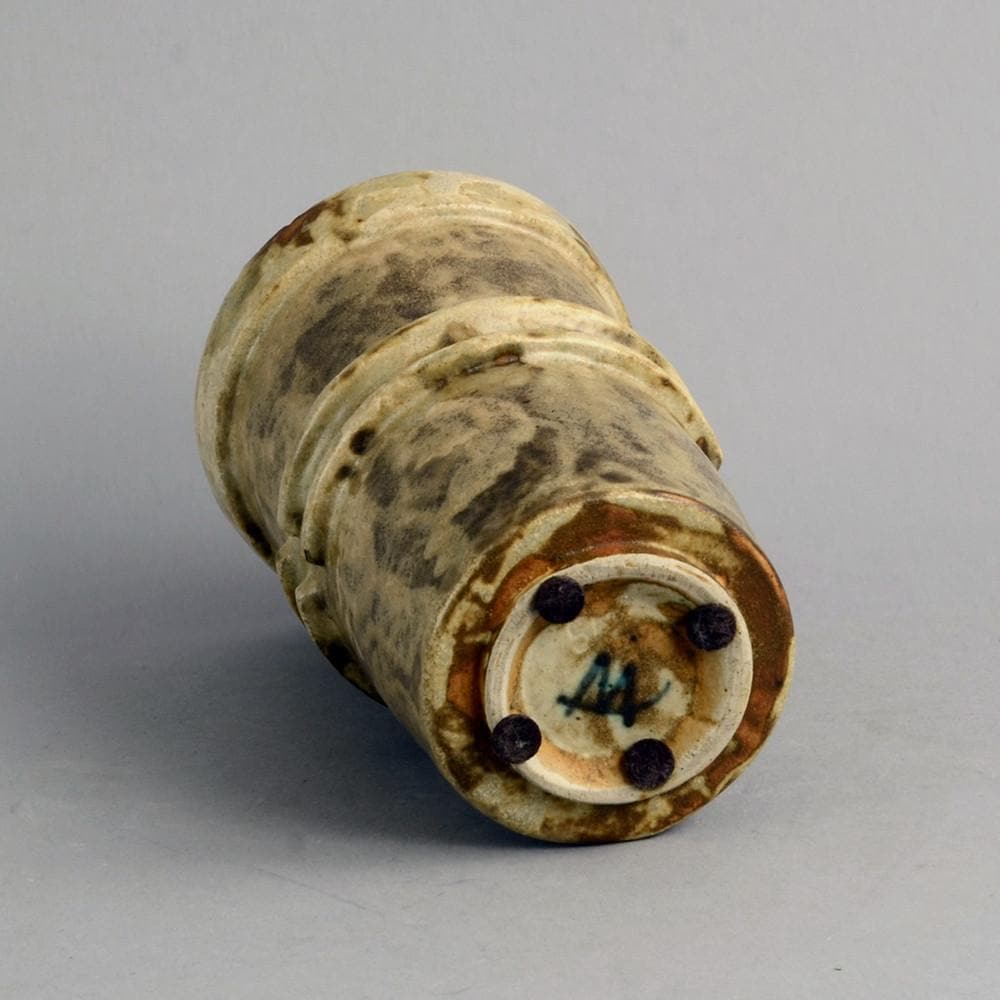 Brown stoneware vase by Bode Willumsen