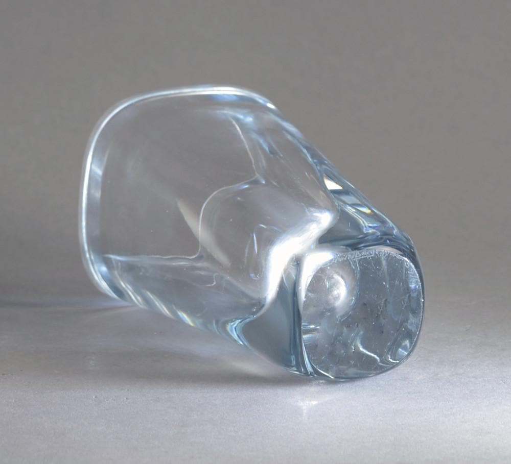 Asta Stromberg for Strombergshyttan clear glass square vase N7018 - Freeforms