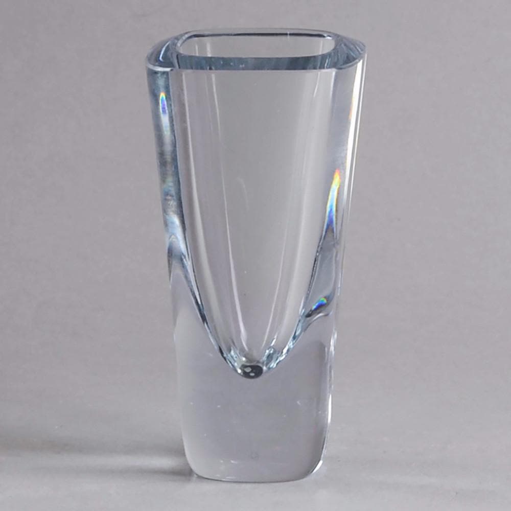 Asta Stromberg for Strombergshyttan clear glass square vase N7018 - Freeforms