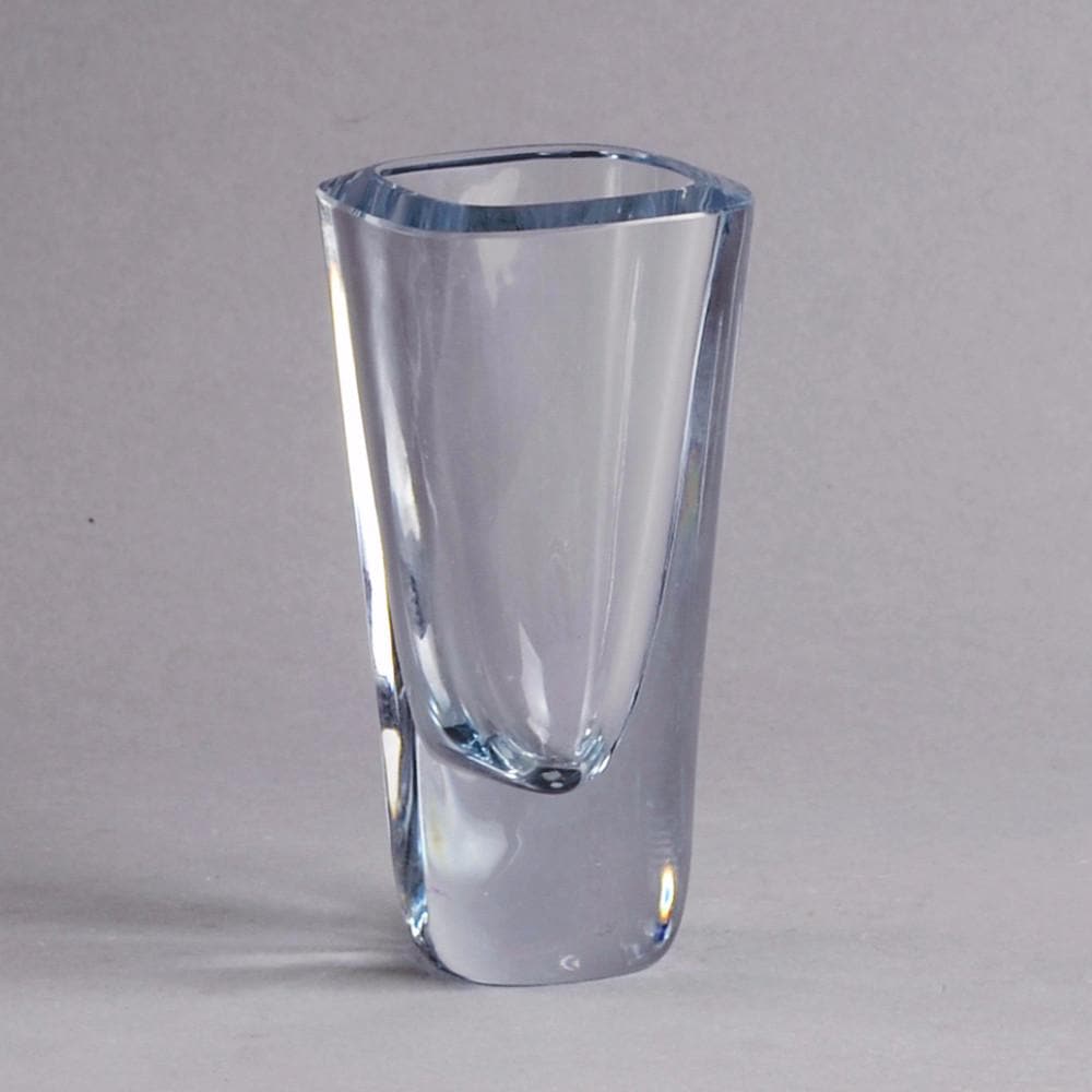 Asta Stromberg for Strombergshyttan clear glass square vase N7018 - Freeforms
