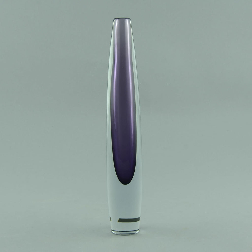 Asta Stromberg for Strombergshyttan Sommerso "Sputnik" vase in purple N9236 - Freeforms