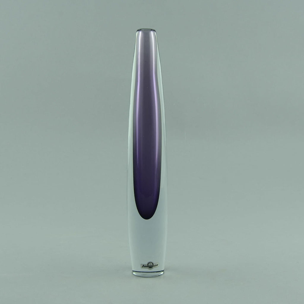 Asta Stromberg for Strombergshyttan Sommerso "Sputnik" vase in purple N9236 - Freeforms