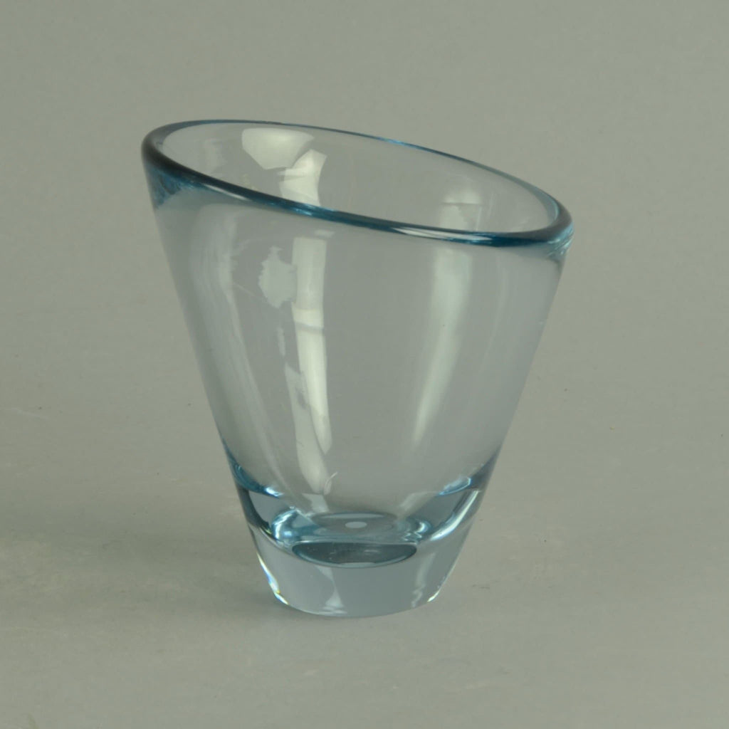 Asymmetrical glass vase by Per Lutken for Holmegaard N7916 - Freeforms