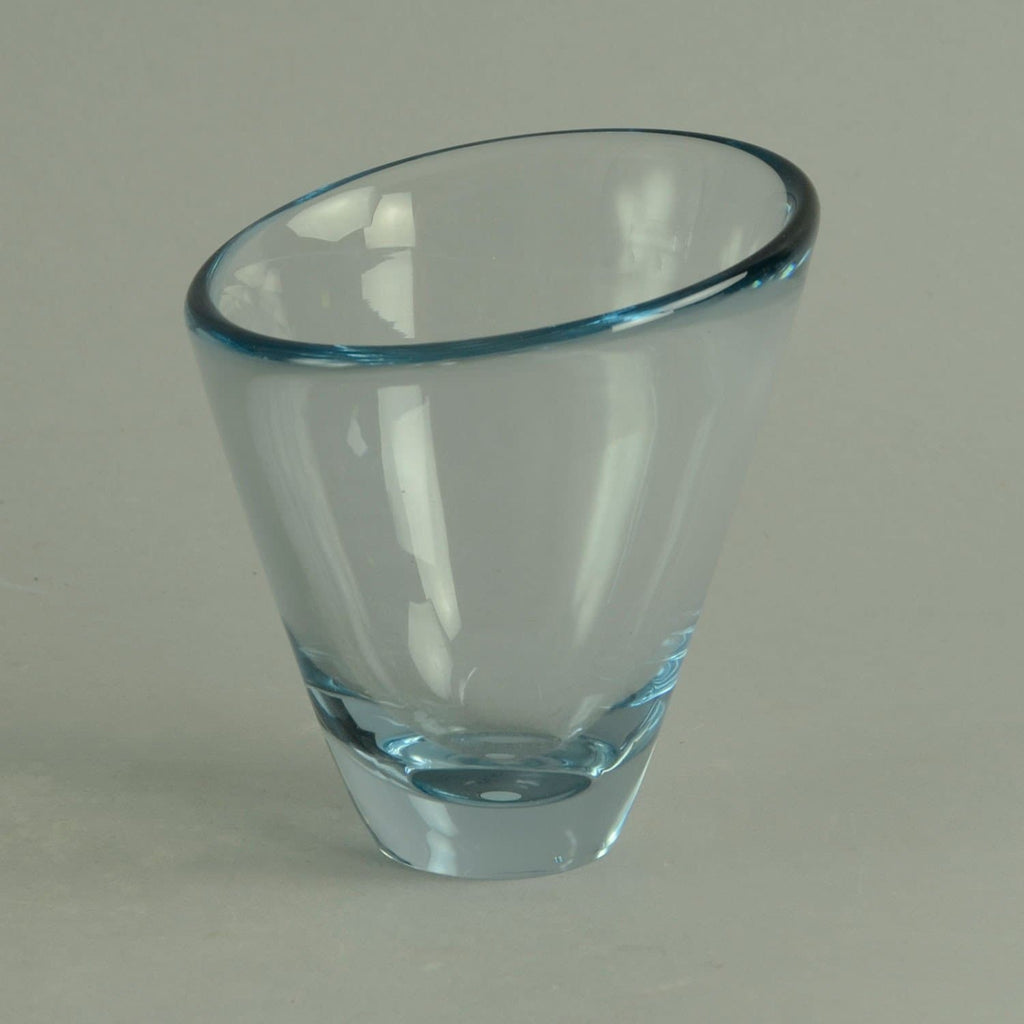 Asymmetrical glass vase by Per Lutken for Holmegaard N7916 - Freeforms