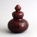 Axel Salto Triple gourd vase with oxblood glaze for Royal Copenhagen N8932 - Freeforms