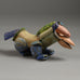 Beate Kuhn, Germany, unique monster figure with mulitcolored glaze E7423 - Freeforms