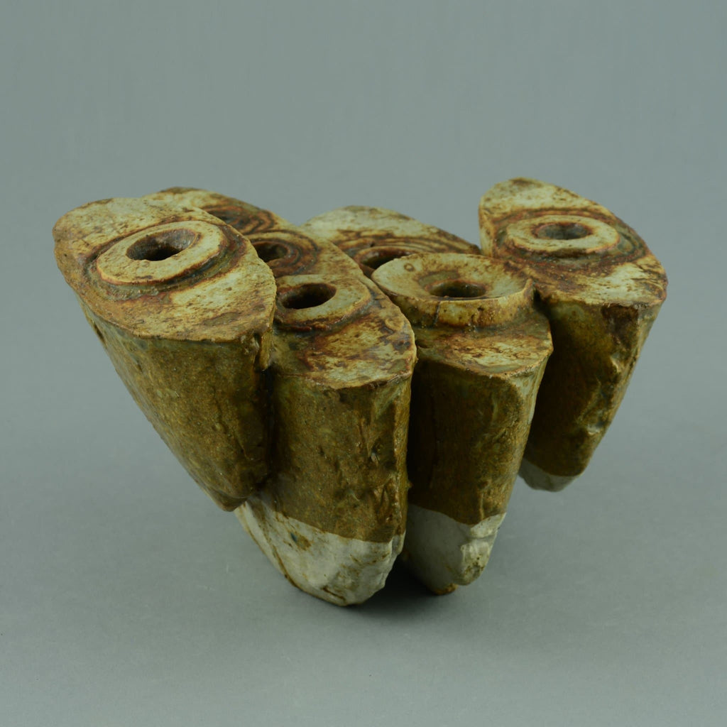 Bernard Rooke, UK, sculptural vessel with multiple openings D6038 - Freeforms