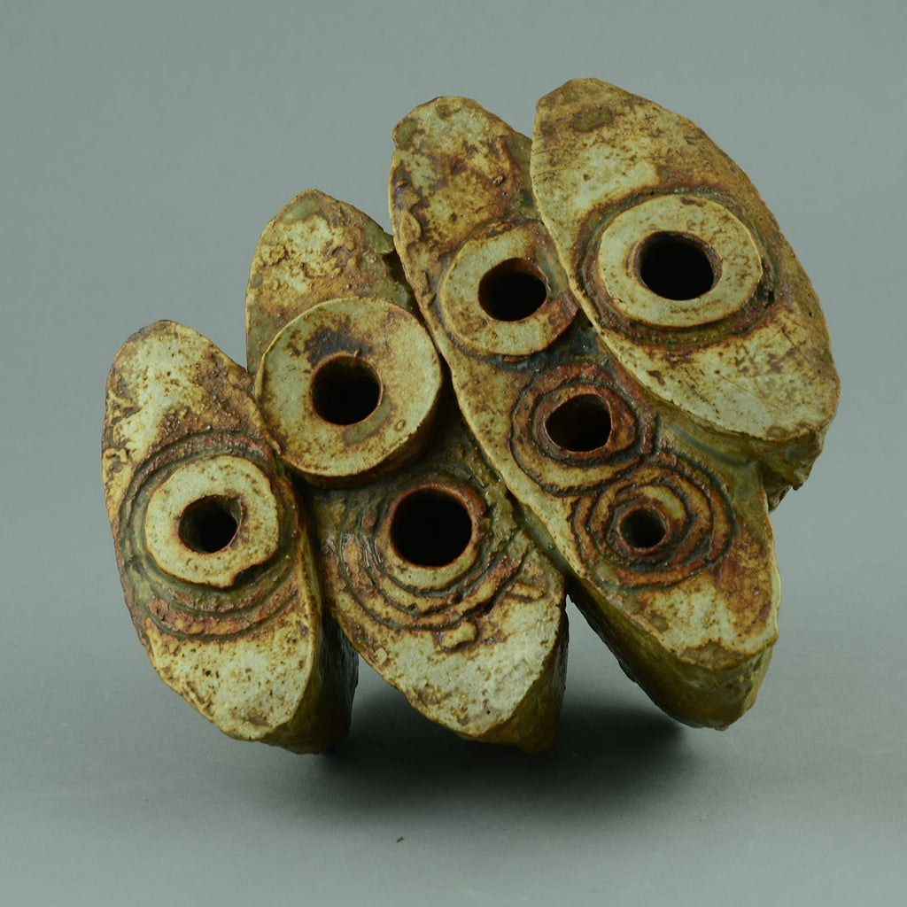 Bernard Rooke, UK, sculptural vessel with multiple openings D6038 - Freeforms