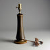 Berndt Friberg for Gustasberg lamp with brown haresfur glaze D6202 - Freeforms