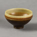 Berndt Friberg for Gustavsberg bowl with brown haresfur glaze E7113 - Freeforms