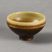 Berndt Friberg for Gustavsberg bowl with brown haresfur glaze E7113 - Freeforms