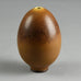 Berndt Friberg for Gustavsberg, egg-shaped vase with brown haresfur glaze E7331 - Freeforms