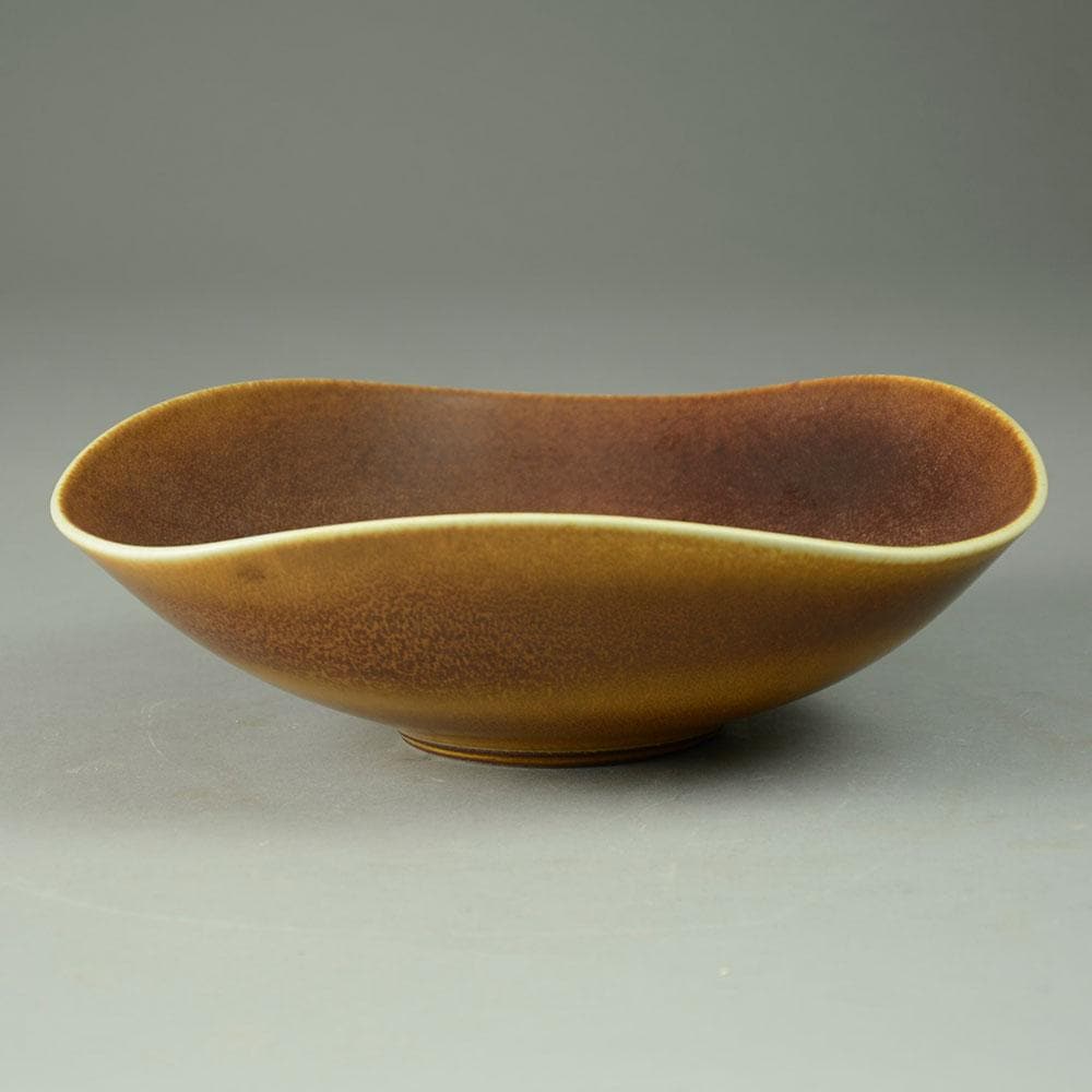 Berndt Friberg for Gustavsberg large triangular bowl A2127 - Freeforms